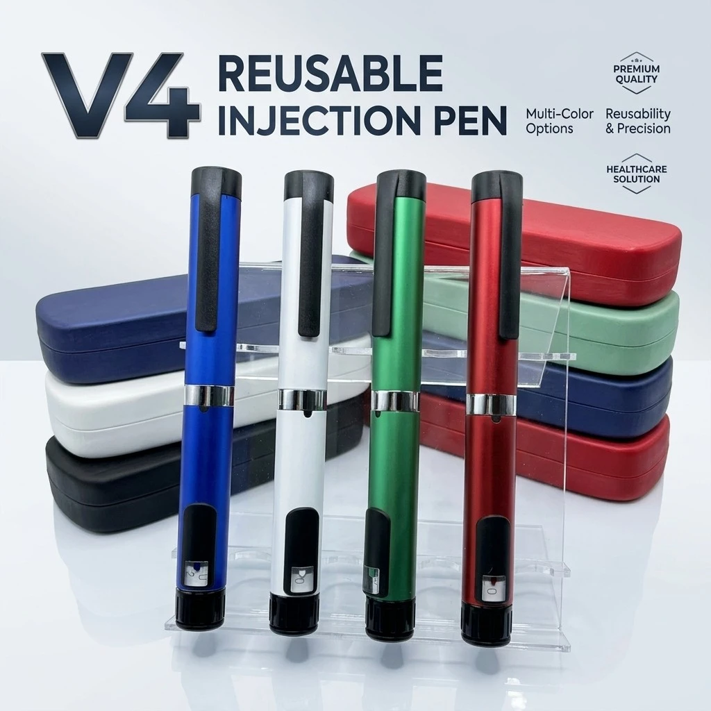 V4 injection pen V4 reusable injection pen 60iu metal multi color options