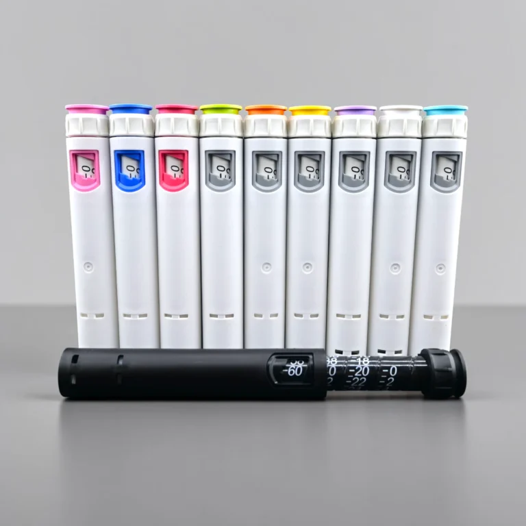 Disposable injection pen for retatrutide
